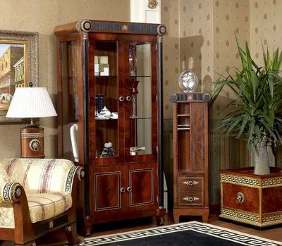 Spanish Classical Luxury Golden Decoration Dining Showcase