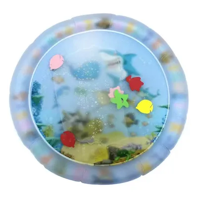 Inflatable Pet Water Pad Durable Ocean Theme Cat Paw Seat Cushion