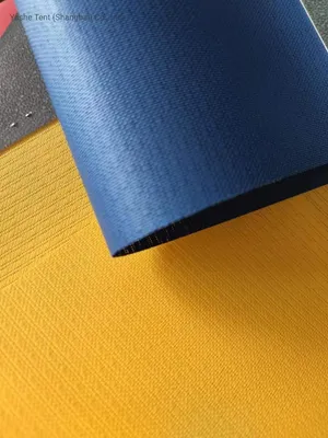 Bright Yellow Color Special Style 350GSM PVC Curtain Textile Mesh