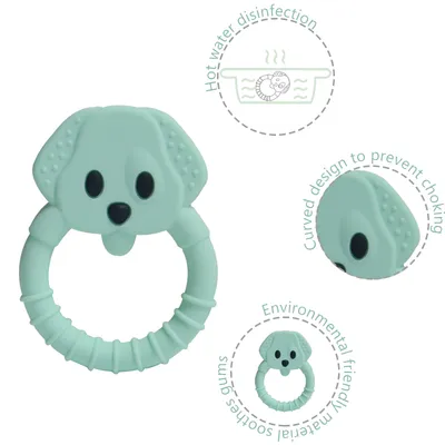 Factory Price BPA Free Customized Baby Chewable Silicone Teething Toys