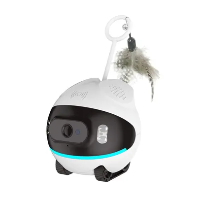Portable 4G Wi-Fi Dual-Mode Reusable Pet Camera, Battery-Powered, for Small Spaces, Christmas Gift, Cat Use in Kitchen, Travel
