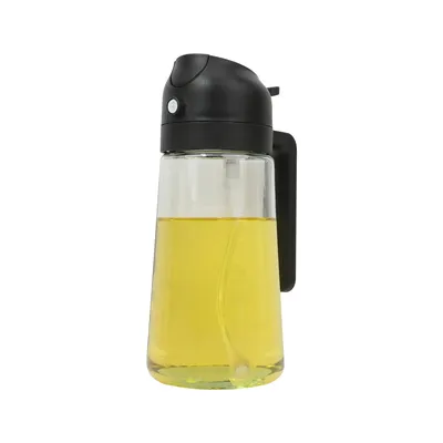 One Key Switch 2 in 1 Oil Sprayer Fine Mist Bottle for Kitchen Cooking Salad Making