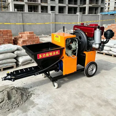 Factory Direct Sales Construction Machinery Mortar Spraying Machine, Interior and Exterior Wall Gypsum Spraying Machine, Cement Spraying Machine
