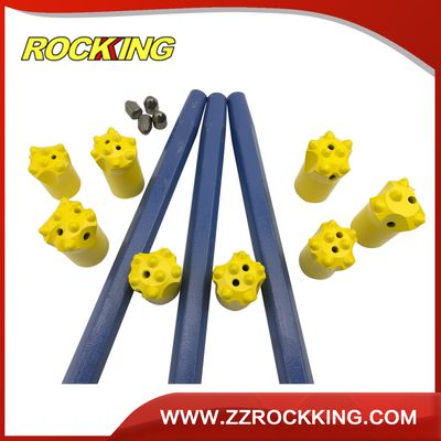 38mm 7 Buttons Tapered Tungsten Carbide Button Drill Bit for Rock