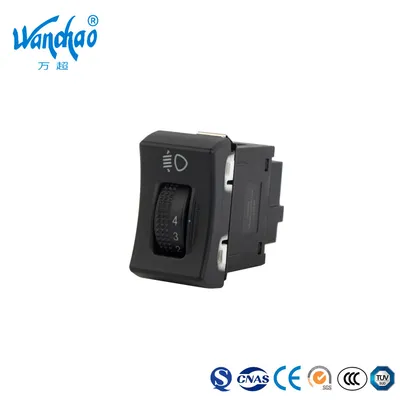 Wanchao Car Accessory Electrical Headlight Height Adjustment Roller Switch