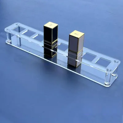 Custom Made Acrylic Lipstick Storage Rack and Shot Liqueur Glass Tray