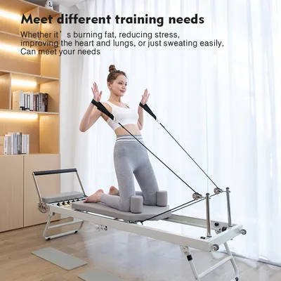 Professional Home Fitness Foldable Pilates Reformer Bed Yoga Pilates