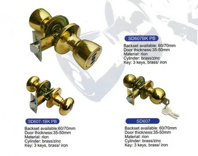 607 Furniture Tubular Mortise Lock Security Knob Door Lock