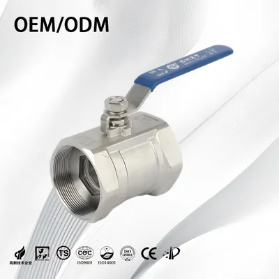 SS304 SS316L 1PC Manual Floating Threaded Industrial Gas Ball Valve 1000 Wog for Water