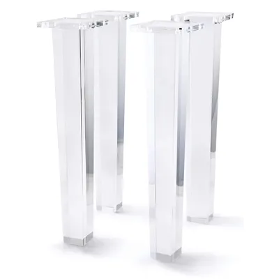 Square Clear Transparent Acrylic Sofa Dining Furniture Accessories Table Leg