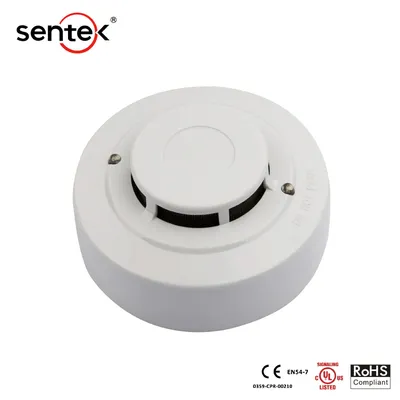 2/4 Wire Conventional Photoelectric Smoke Detector Electric Smoke Alarm UL