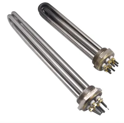 220V Customized Boiler Flange Electric Water Heating Tube 15kw Immersion Heater Element
