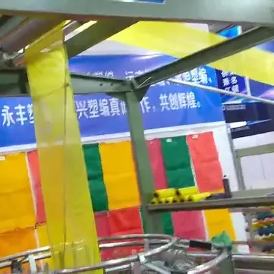 Four Shuttle PP Woven Mesh Bag Making Machine Circular Loom