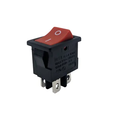 Factory Wholesale Double Pole 4 Pin on off 2 Position Rocker Switch
