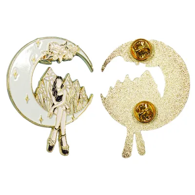 Promotional Metal Pin with Backing Card Packaged Custom Design Metal Enamel Lapel Pin Badge