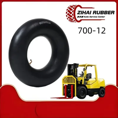 Factory Wheel Industrial Forklift Butyl Natural Tyre Inner Tube 700-12 650-10