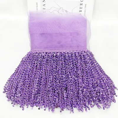 Multiple Colors Available Wholesale Custom-Made Beads Sequins Tassel Fabric