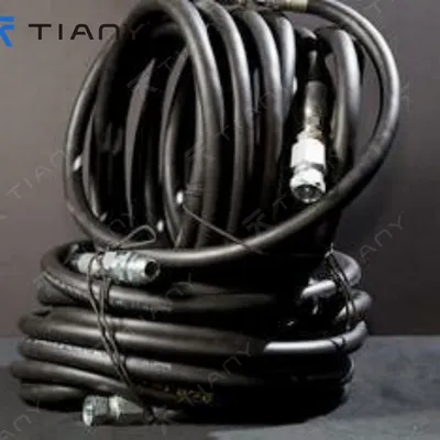 One Fiber Reinforced Rubber Air Hose Abrasion Resistant Flexible Industrial Hose