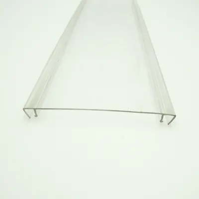 Transparent U Shape with Slot PVC Plastic Profile