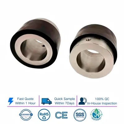 Durable Custom Rubber Coated Metal Wheel for Agv Conveyor Rubber Wheel