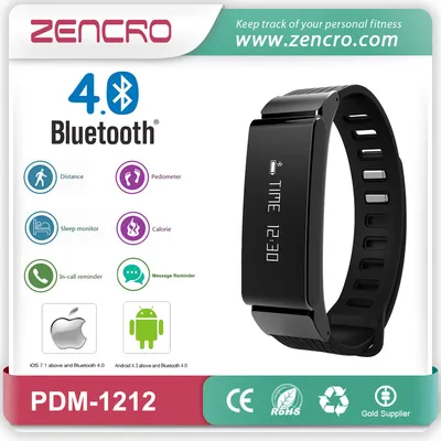 New Arrival Waterproof Silicone Bluetooth Smart Bracelets Wristband Pedometer