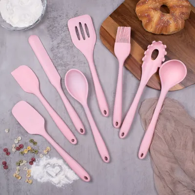 19-Piece Silicone Kitchenware Set with Heat-Resistant Cooking Utensils Silicon Kitchenware