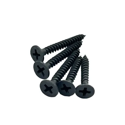 Factory Direct 3.5*25 Black Drywall Screws Bugle Head Drywall Screws Coarse Thread