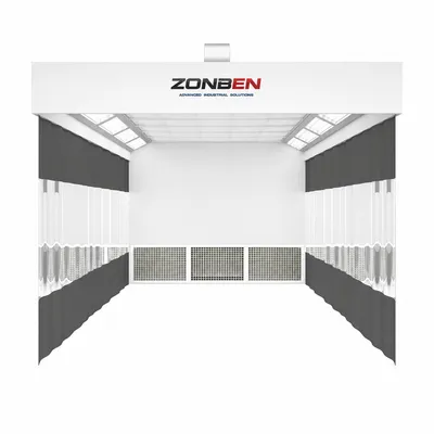 Zonben Low Noise Passenger Car Sanding Room Area with Floor Exhaust