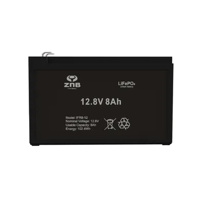Lithium Lead Acid Replacement LiFePO4 Battery Back-up source 12.8V 8Ah Sprayer Small UPS IFR8-12