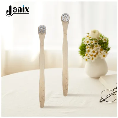 Professional Adult Bamboo Toothbrush Biodegradable Eco Friendly Soft Bristle Hotel Travel Use