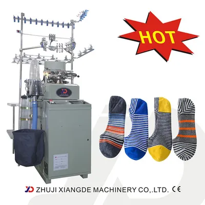 Computerized Sock Knitting Machine with Invisible Sock