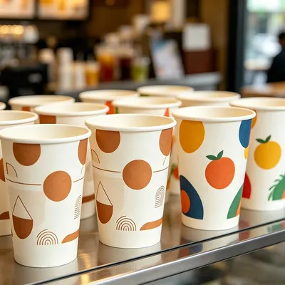 Disposable Leak-Proof Single Wall Coffee Paper Cup for Cold Beverage