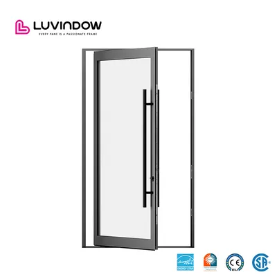 Good Service Customer Made Anti-Theft Windows and Doors Front Showroom Glass Door 110s