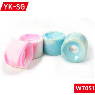 7051mm Water Transfered Wheel China PU Casting 70*51mm Freeride Slide Custom Big Longboard Wheels