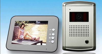 8-Inch Hand-Free Wired Video Doorphone with Intercom, Monitor and Door Release Functions