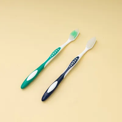 Customizable Oral Care Small Soft Anti-Slip Handle Adult Manual Toothbrush