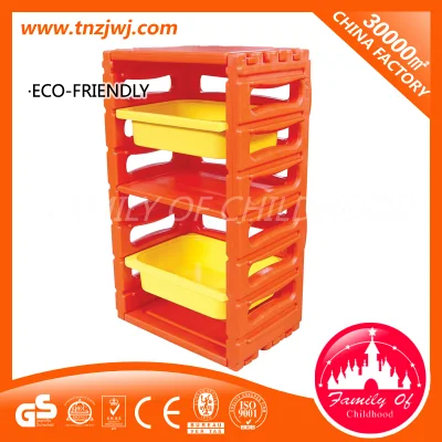 Plastic Library Bookcase Kids Portable Bookshelf for Creche