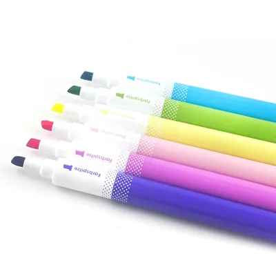 Multi Color Dual Tip Erasable Highlighter Smooth Writing Fluorescent Pens Office School Supplies