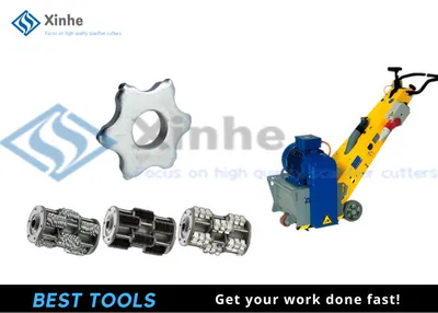 Carbide Cutters on Floor Planers Blastrac BMP-265 / Edco Cpm-8 / Airtec Roto-Tiger 2500/ Von Arx Fr200