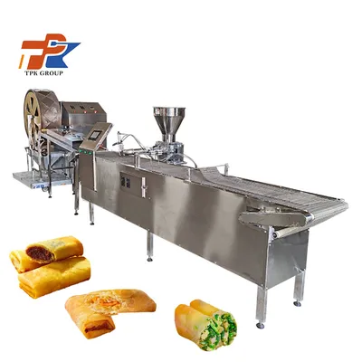 Automatic Spring Roll Filling Machine Spring Roll Wrapping Machine Spring Roll Production Line with High Capacity