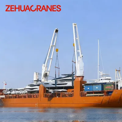 Heavy Duty Hydraulic Marine Deck Crane 2-50 Ton for Cargo Handling