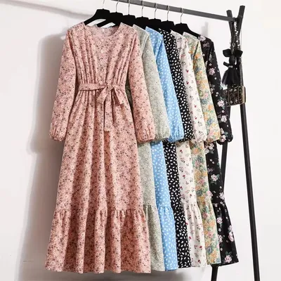 High-Quality Women's American-Style Printed Summer Dress, a-Shaped Cut Design