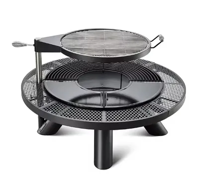 Outdoor Multi-Use Steel Charcoal Fire Pit Barbecue Customized Installation Portable Powder Coated Courtyard Outdoor
