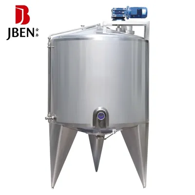 Stainless Steel Double Jacket Heating Cooling Mixing Tank for Food Processing Applications