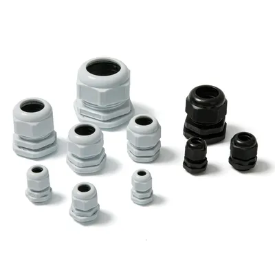 IP68 Waterproof Metric Thread Cable Gland M8-M63 Connector Nylon Thread Plastic Electrical Joint