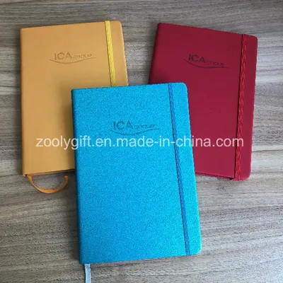 Customize Color PU Leather Cover Agenda Diary Organizer Notebook with Embossed Logo Moleskine Notebook