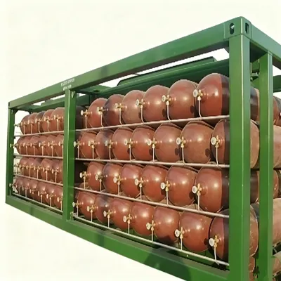 Skid-Mounted Industrial CNG Cylinder Bundle for Factory Lines