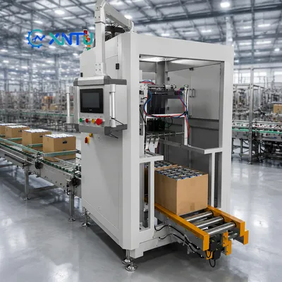 Professional Automatic Case Packer with Touch Screen for Spray Bottles