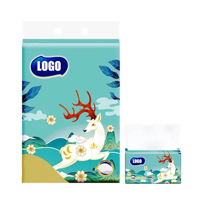 Factory Wholesale Chinese Style Soft Wet and Dry Dual Use Facial Tissue