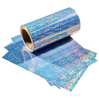 China Wholesale Printable Holographic Adhesive Sticker Waterproof A4 Sheet Inkjet Vinyl Sticker Paper for Laser & Inkjet Printer -Straw Pattern